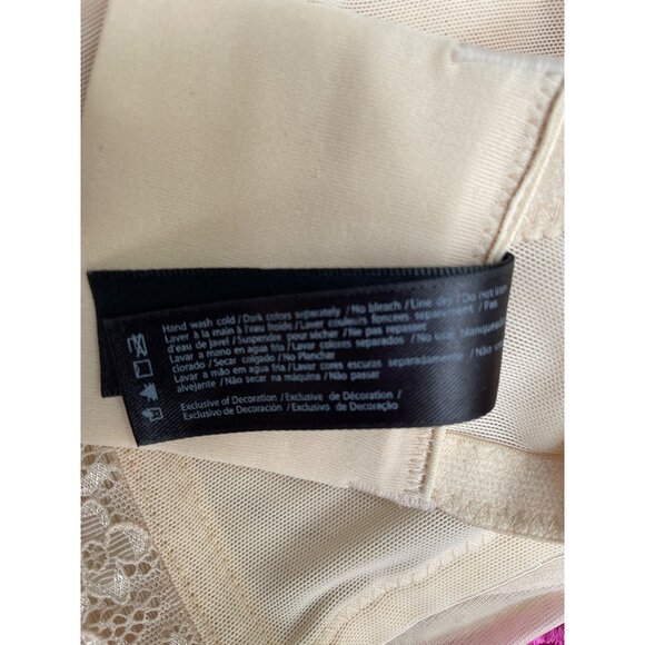 Dominique Womens Lace Strapless Bustier Bra 44C Beige - Picture 9 of 11